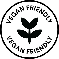 Vegan friendly badge.