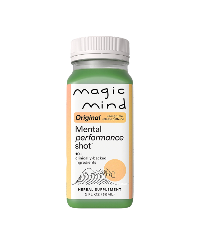 Magic Mind Original Mental Performance Shot bottle, 2 fl oz herbal supplement.